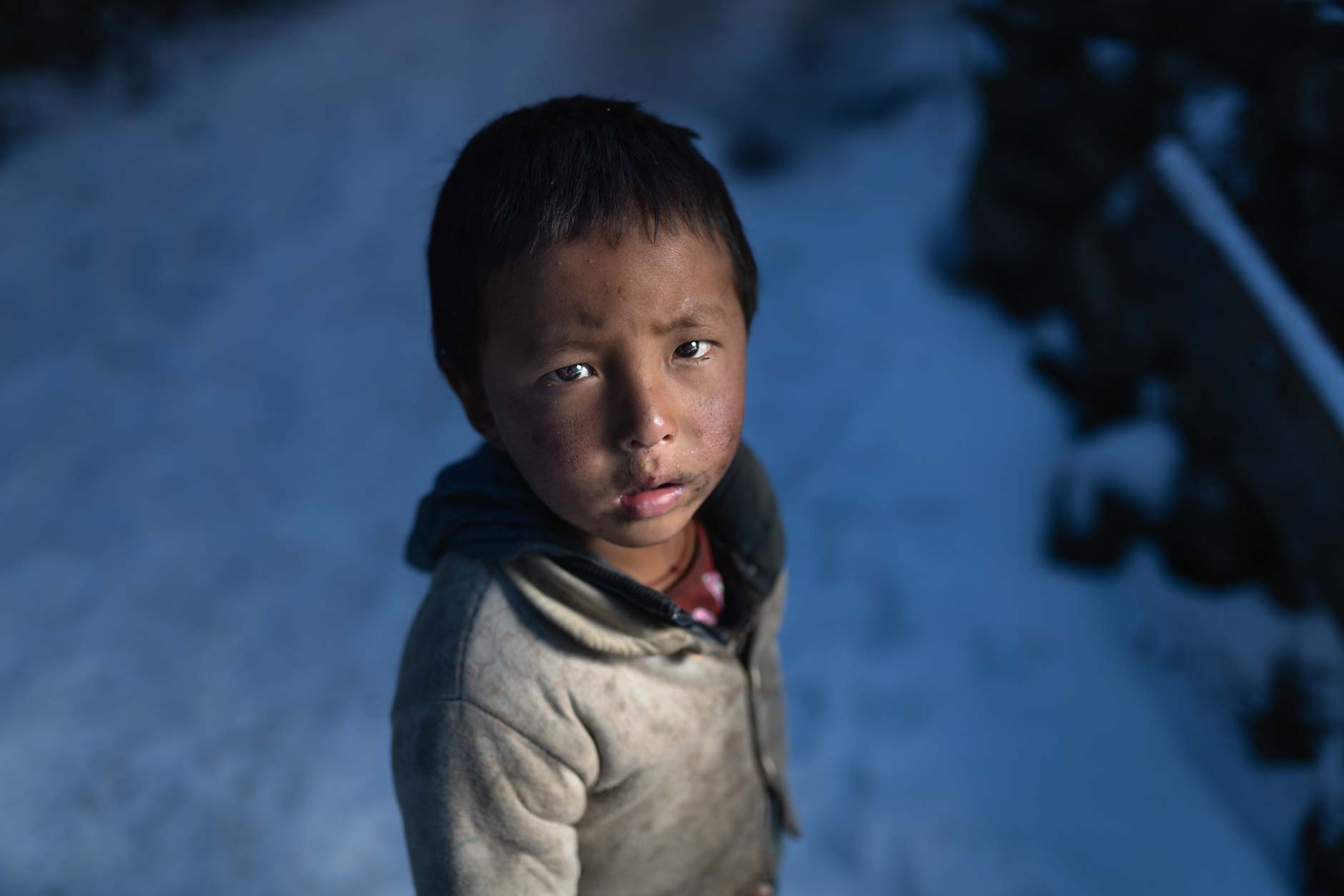 A young bhutanese boy in Merak, Bhutan