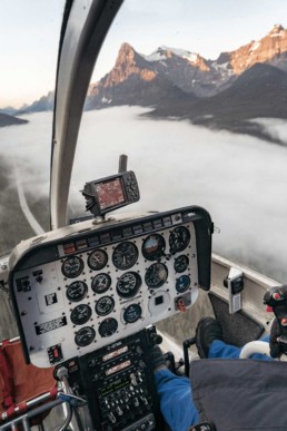 Helicopter Flight over Banff National Park, Canada