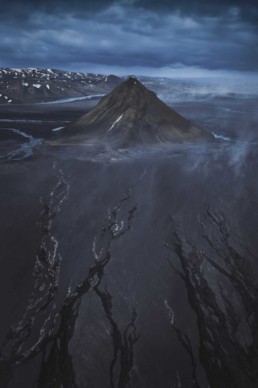 Aerial photography of Landmannalaugar iceland Photo by Andrew Studer
