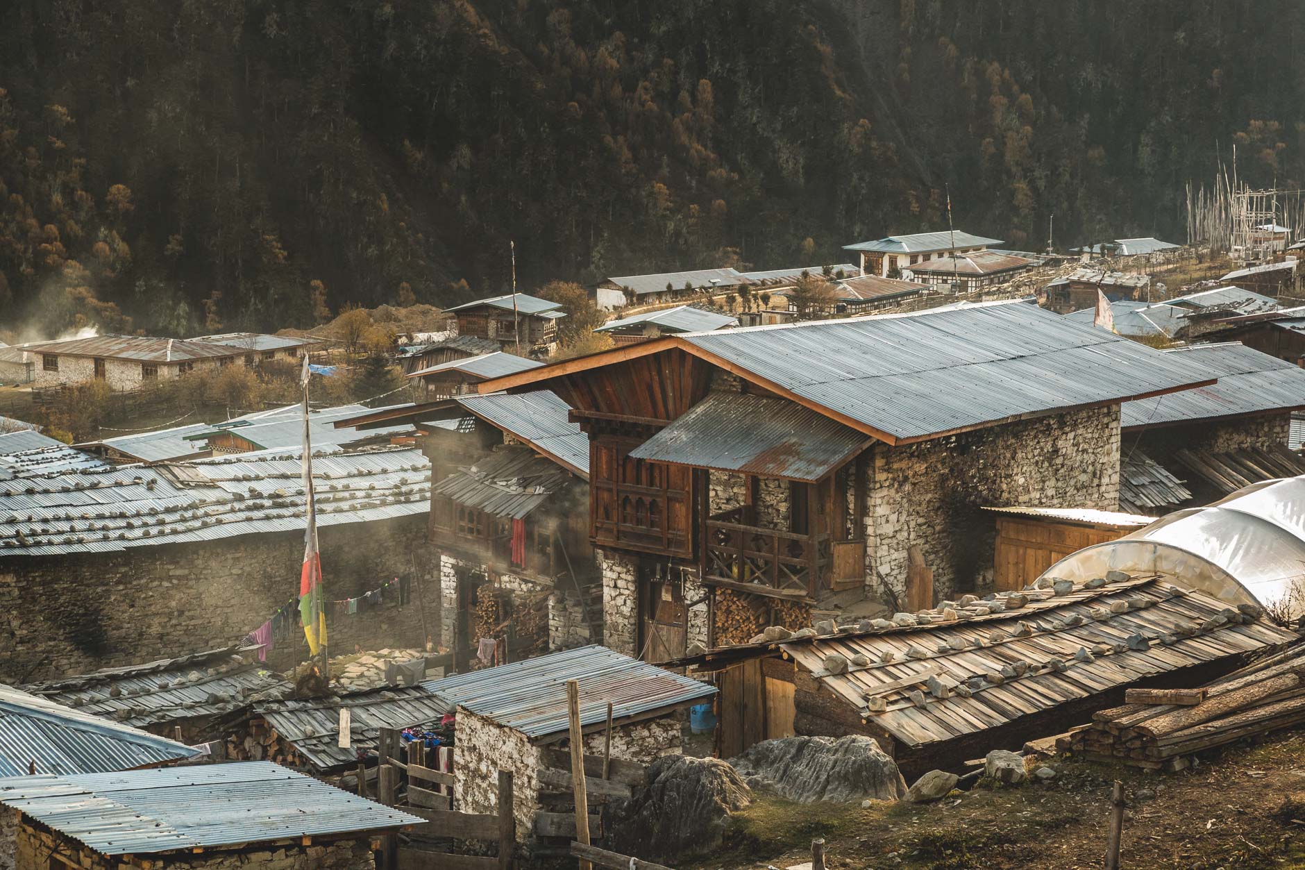 Homes in Merak, Bhutan