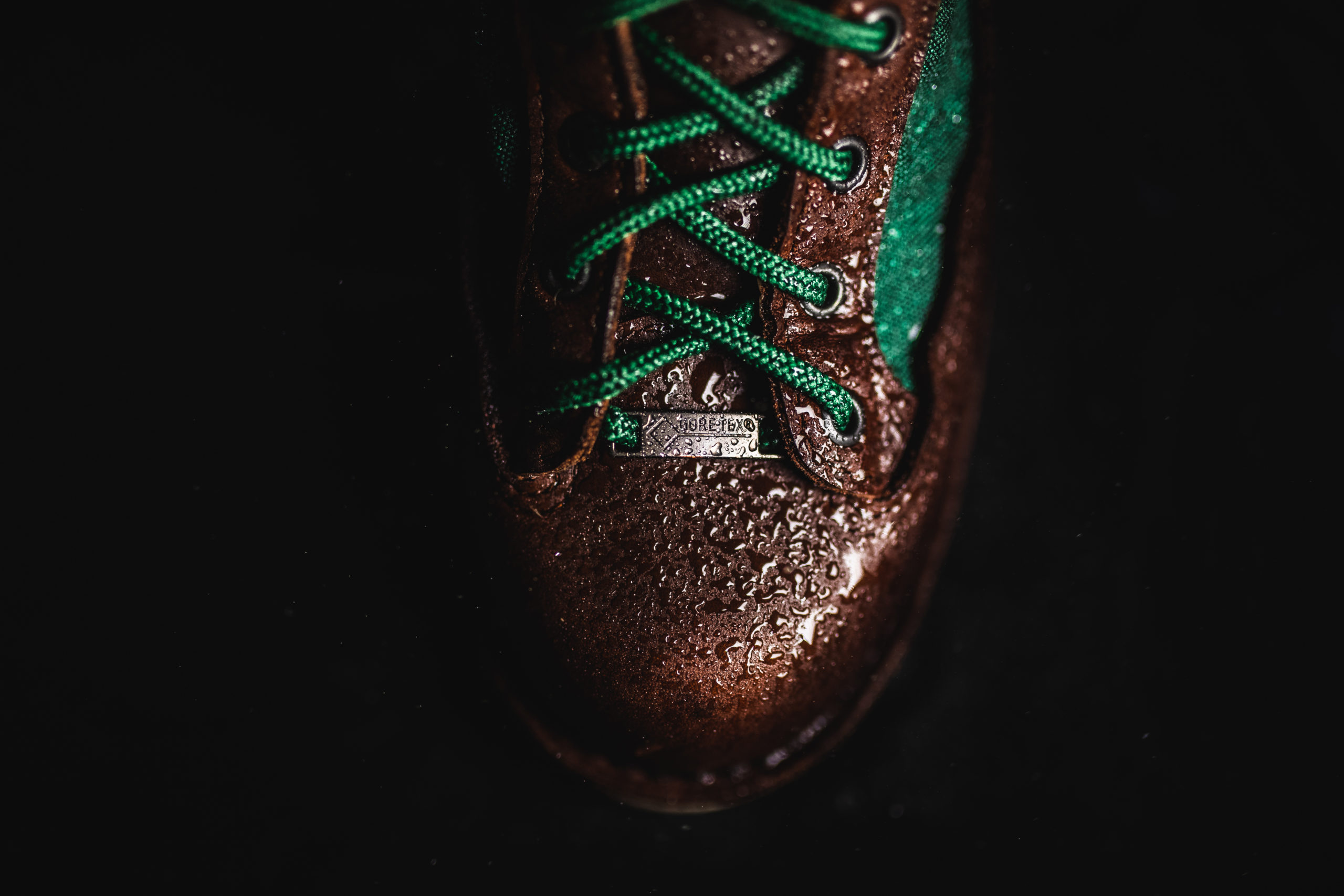 Danner boots commercial photography closeup of Ridge Smore by Andrew Studer