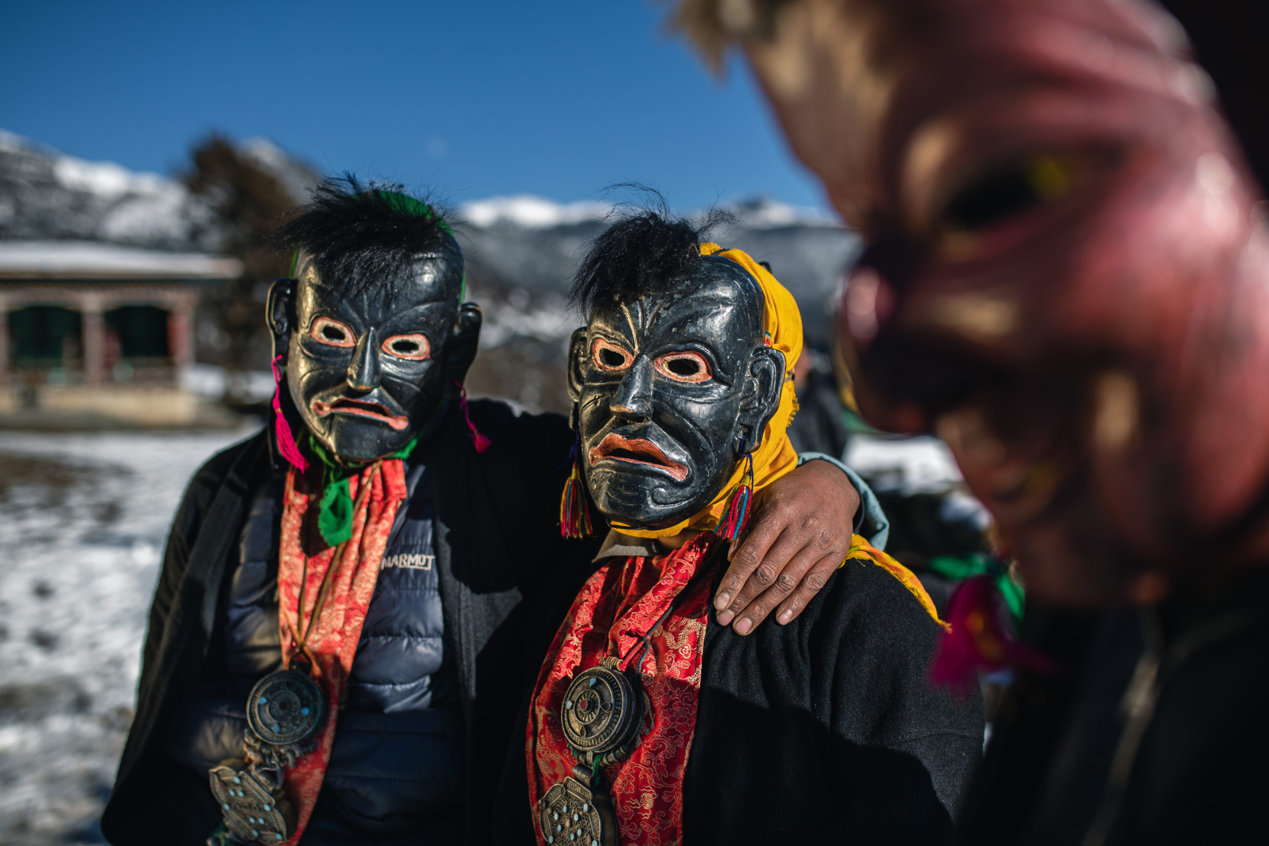 Photography of Bhutan's Traditional Masked Dancers