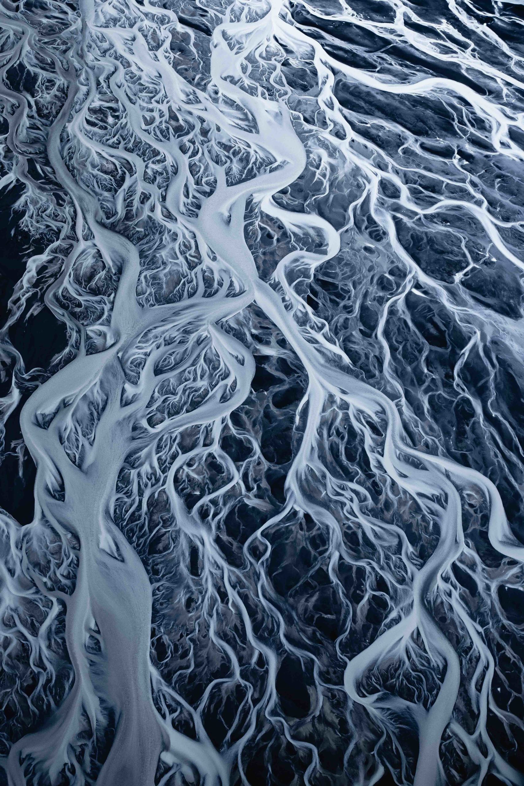 Iceland's Braided Rivers aerial photography