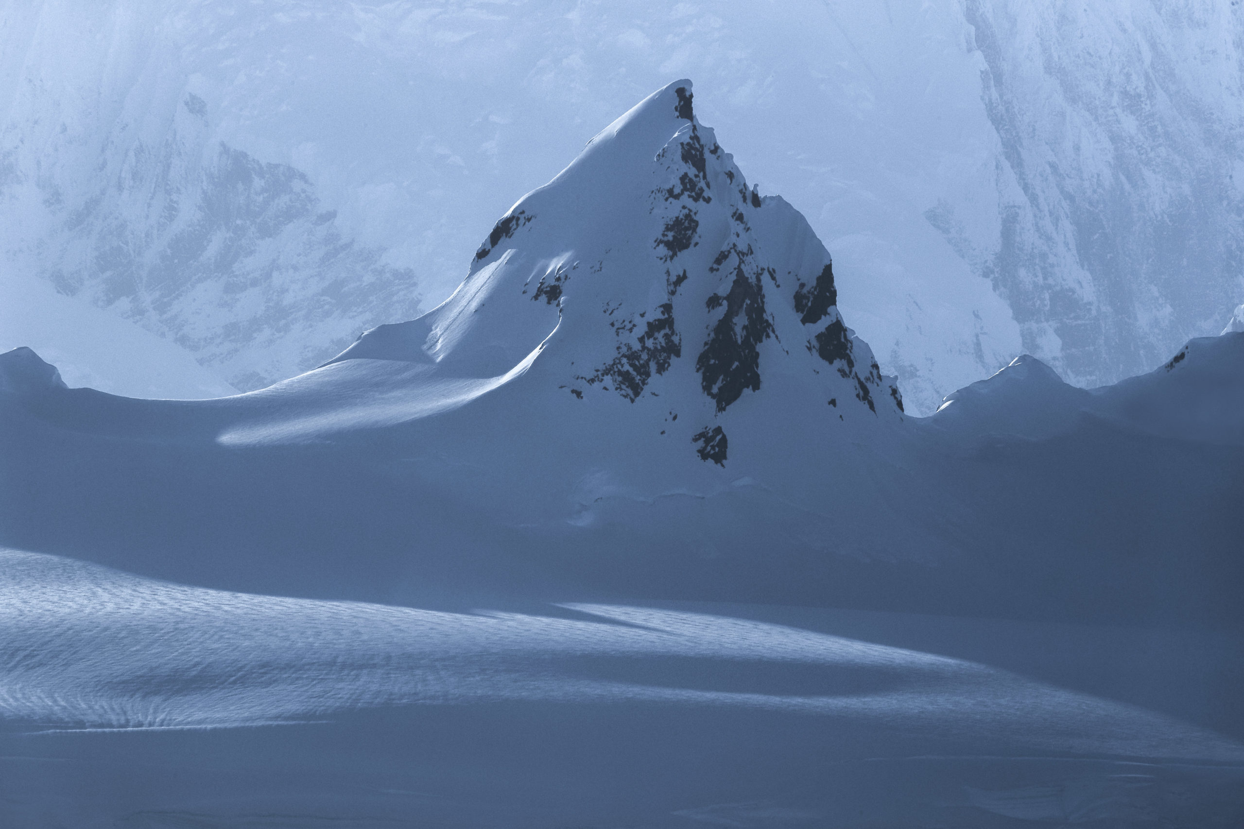 Landscape photography of a mountain near Neko Harbor in the Antarctic Peninsula