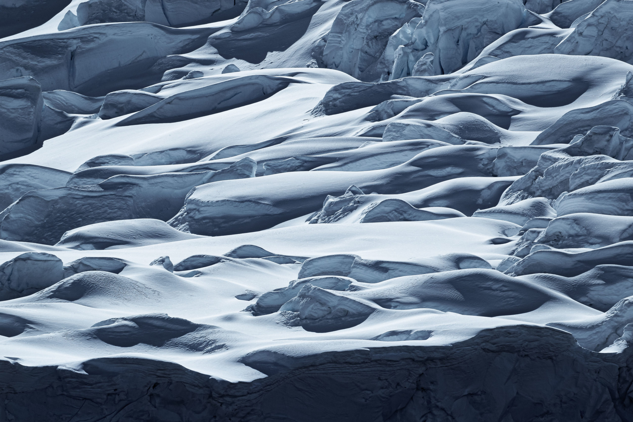 Abstract landscape photography of a glacier in Neko, Antarctica